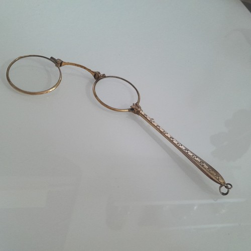 Antike golddouble lorgnette - golddouble, /